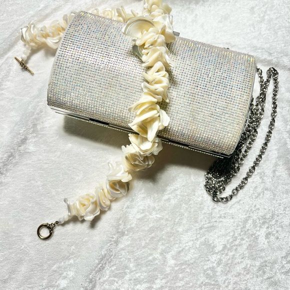 Mother of pearl MOP shell statement necklace, brooches, bracelet , earrings - Picture 16 of 16